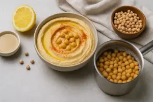 Ricetta hummus fatto in casa con ceci secchi: Riduci i tempi di ammollo con un semplice passaggio