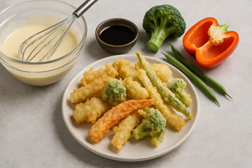 Cos’è davvero la pastella perfetta per verdure in tempura? Un ingrediente inaspettato la rende irresistibile