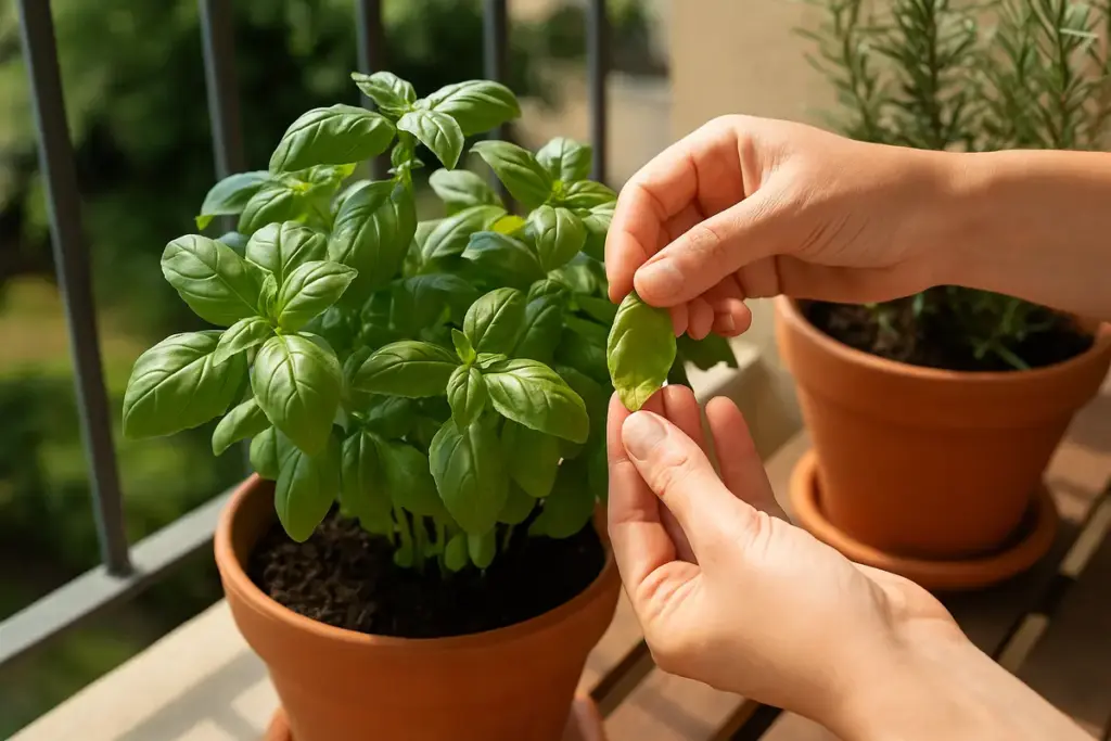 Come evitare che il basilico appassisca sul balcone? Consigli pratici per piantine più longeve