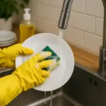 Come si effettua il lavaggio a mano efficace dei piatti? L’accortezza che evita batteri e residui