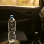 Perché le bottiglie d’acqua lasciate in auto d’estate sono un rischio vero
