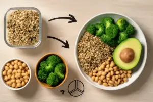 Piatto unico vegetariano proteico: come costruirlo senza pesare ogni ingrediente