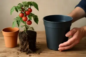 Vaso troppo piccolo per i pomodori: come sceglierlo per radici in salute