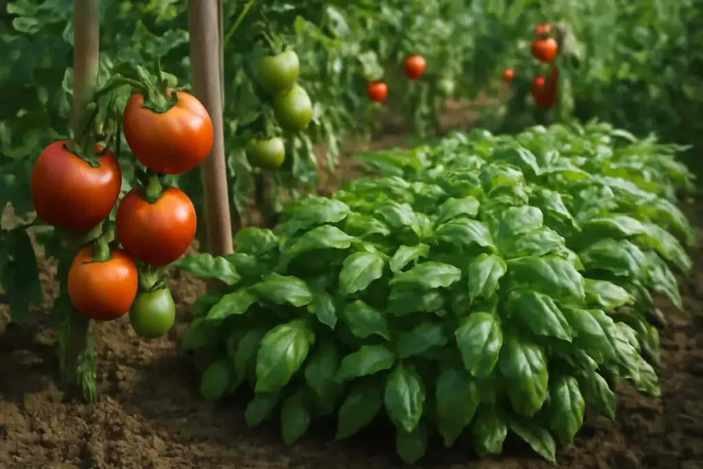 Pomodori e basilico in orto: perché funzionano meglio piantati vicini