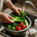 Lavare le verdure con acqua e sale: funziona davvero o è un mito?
