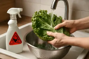 Verdure a foglia e pesticidi superficiali: come rimuoverli con il risciacquo giusto