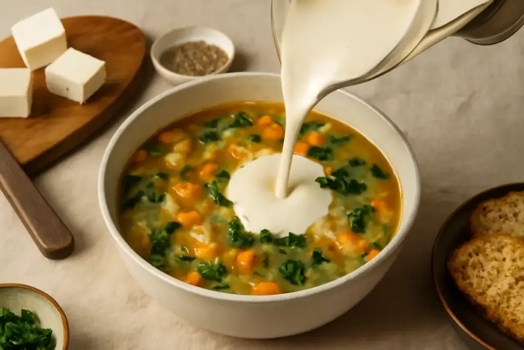 Come rendere cremosa una minestra vegana: il passaggio che cambia tutto