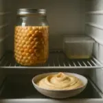 Ammollo dei ceci secchi in frigo: perché cambia la consistenza dell’hummus