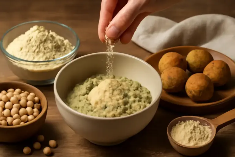 Farina di ceci per polpette senza uova: come dosarla senza appesantire