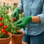 Potare i pomodori in vaso: il passaggio che raddoppia la produzione in balcone