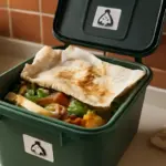 Carta sporca di cibo nell’umido di casa: va bene o no davvero