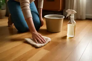 Pulire il parquet in modo naturale: l’errore che lo opacizza nel tempo