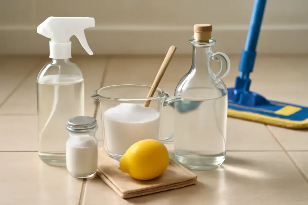 Detersivo fai da te per i pavimenti: gli ingredienti che non danneggiano le fughe