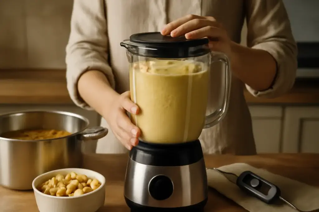 Frullare i ceci per l’hummus: la temperatura che li rende vellutati davvero
