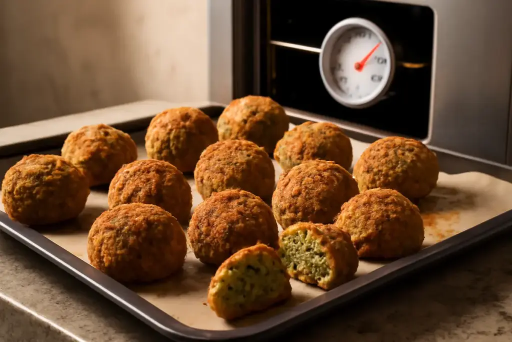 Polpette vegane croccanti fuori e morbide dentro: la temperatura del forno conta